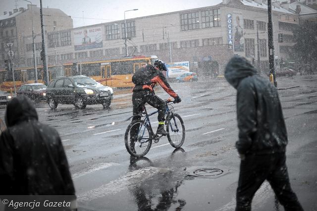 Плохая погода велокурьер